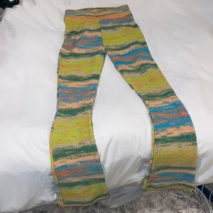 Knit flare pants